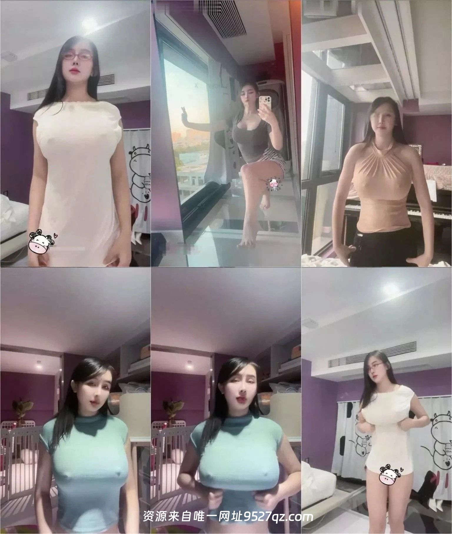 40万粉丝 抖音冰泉女神️ G罩抖胸舞资源[59V-299M]