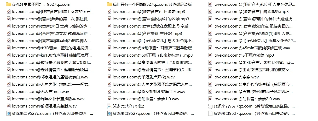 B站 – 烛灵儿 音声故事ASMR合集41部18小时54分[8.21G]
